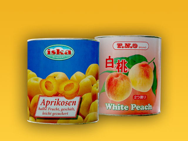 杏子、白桃罐頭