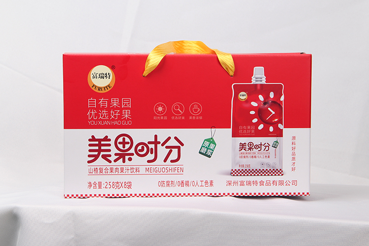 258克山楂復(fù)合果肉果汁飲料禮盒